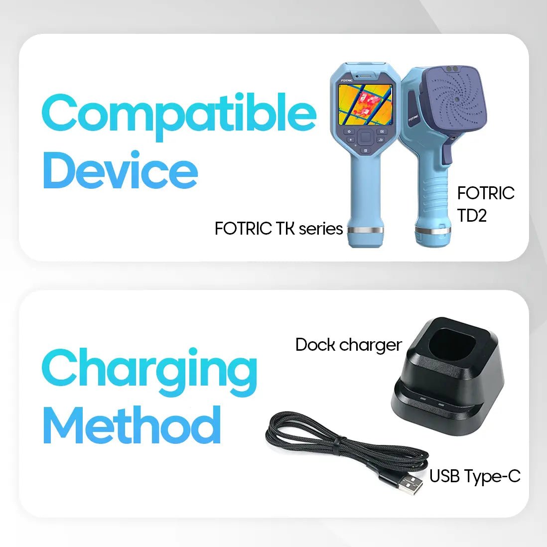 FOTRIC Battery for TKx Cx Series - FOTRIC GB Official Store